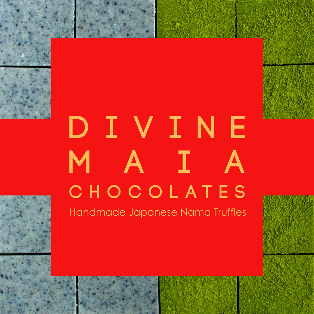 Divine Maia Chocolates matcha x black sesame